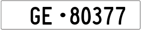 Trailer License Plate
